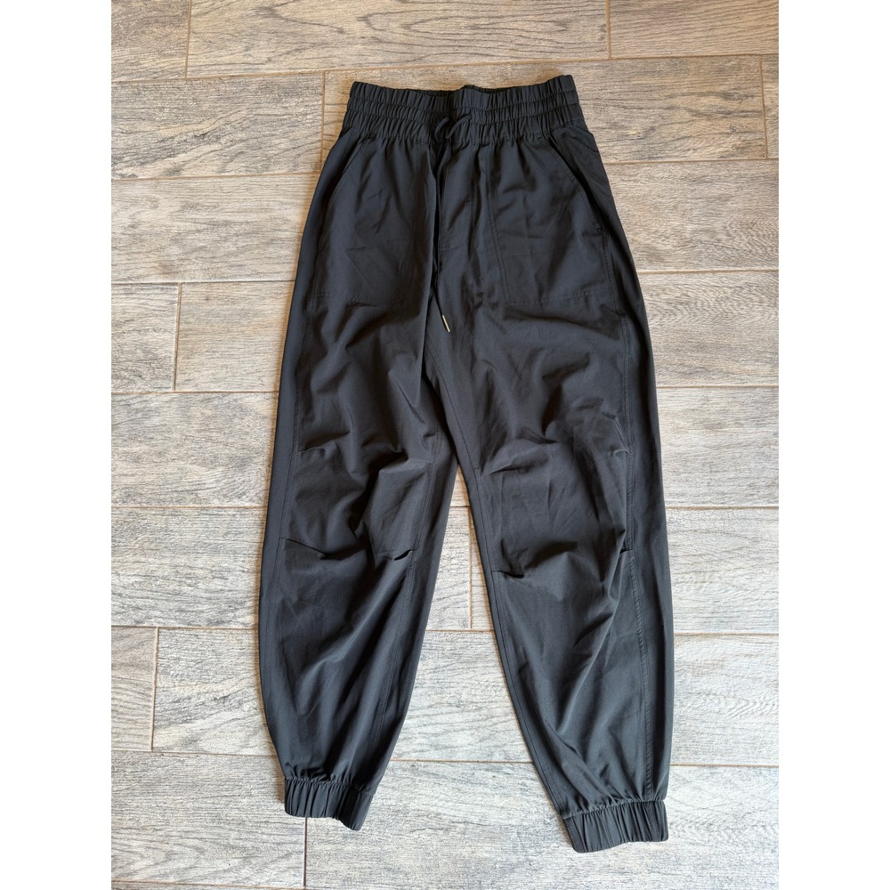 Abercrombie & Fitch Jogger Pants Small Black‎ Stretch Activewear Womens Pull On